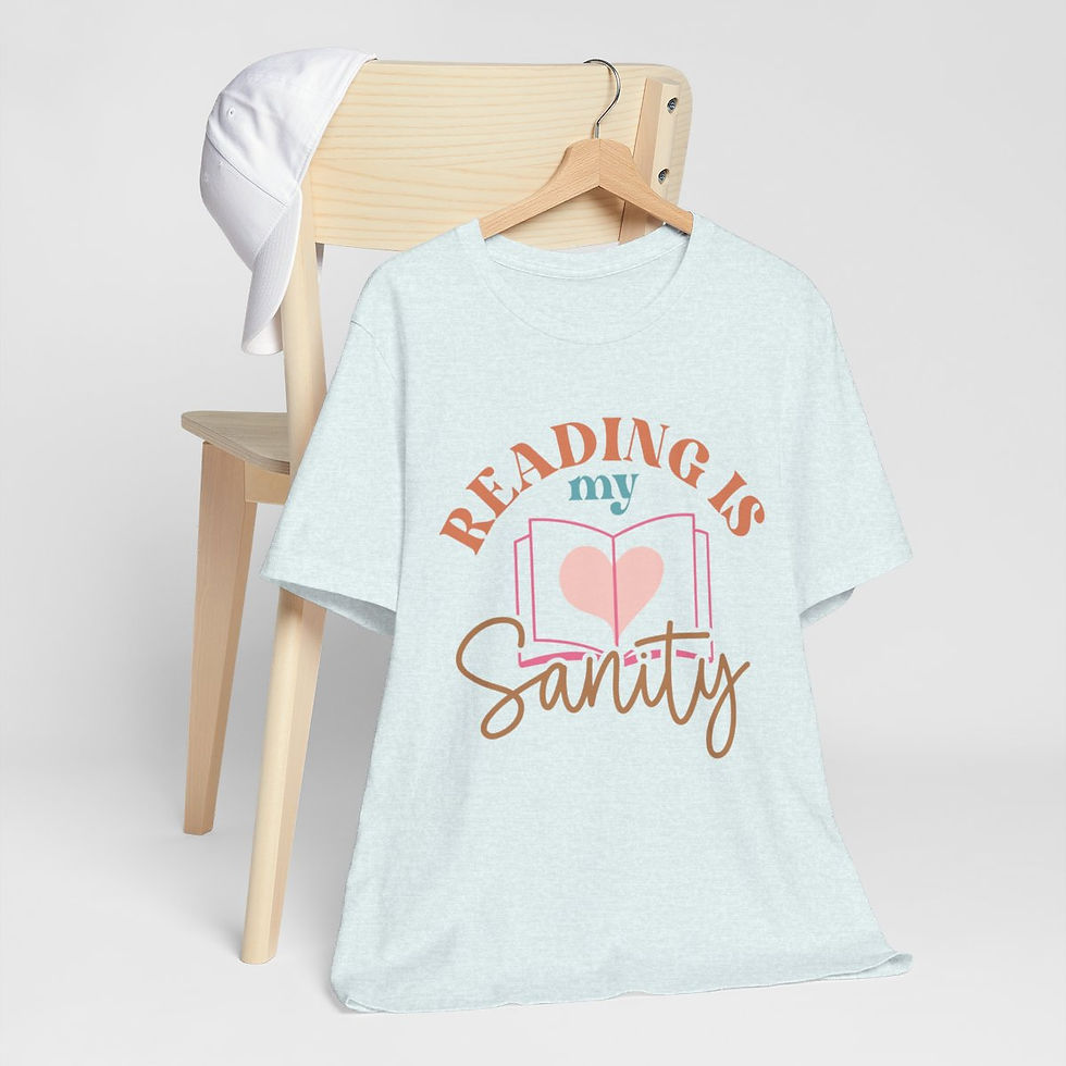 Thumbnail: Book Lover T-Shirt Reading is My Sanity Expressive Apparel Thoughtful Gifts