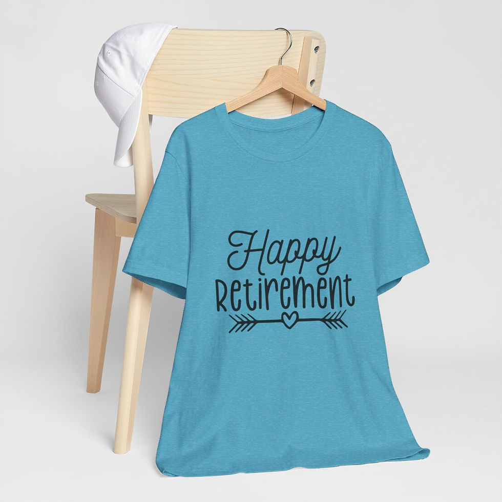 Thumbnail: Happy Retirement T-Shirt Retired Art Tee Unisex Apparel Artistic Senior Gifts