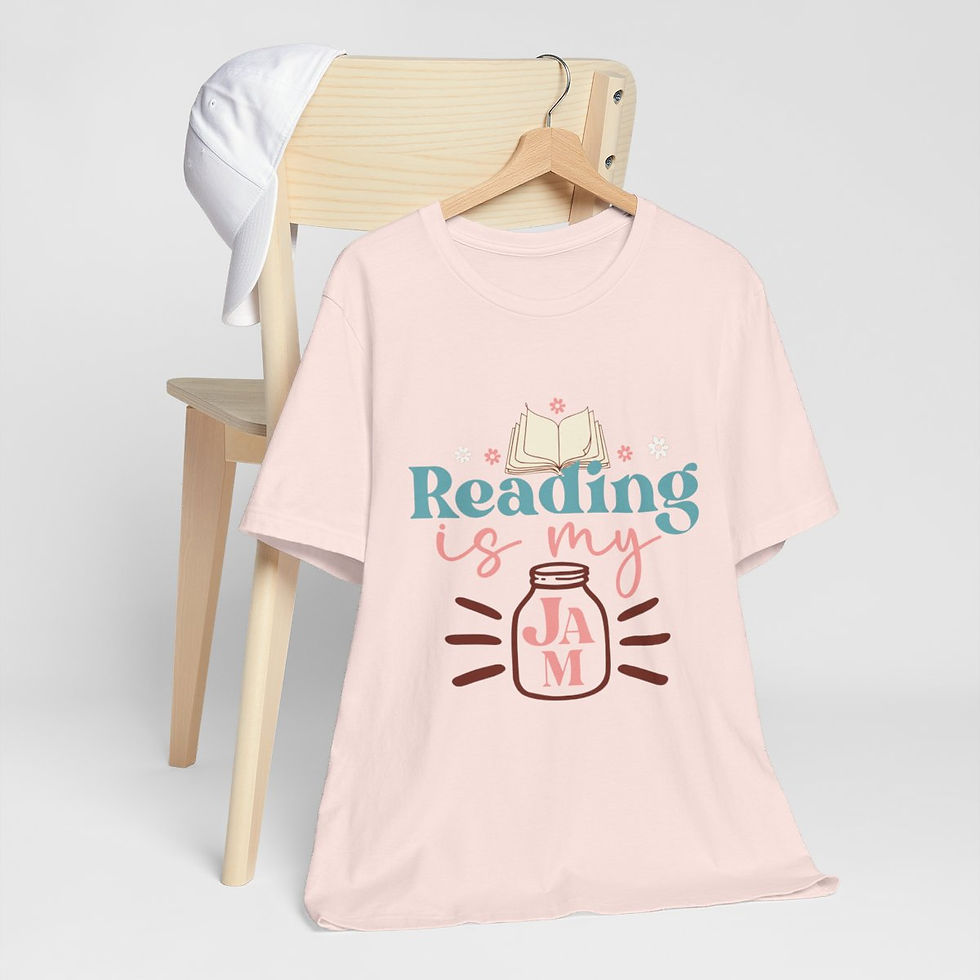 Thumbnail: Book Lover T-Shirt Reading is my Jam Expressive Apparel Thoughtful Gifts