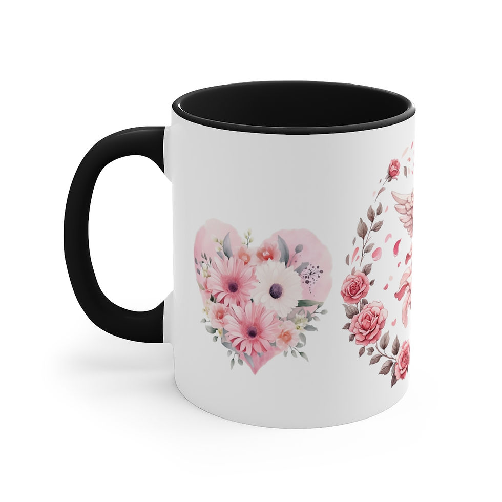 Thumbnail: Pink Cherub Cupid Coffee Mug Gifts of Love mug Thoughtful gifts Valentine's Day