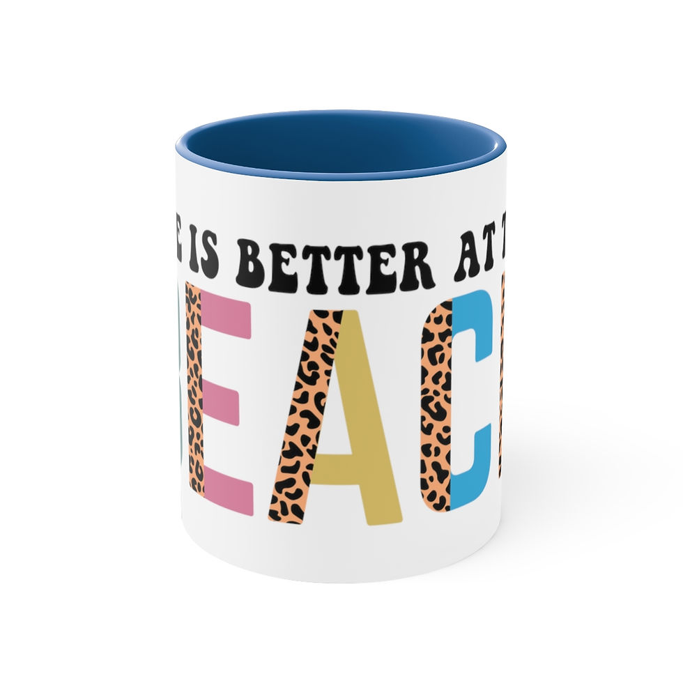 Artistic Coffee Mug Life's Better at the Beach Mug Beachy Decor Thoughtful gifts