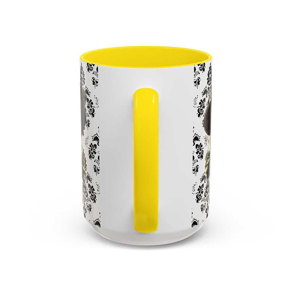 Thumbnail: Vintage Style Coffee Mug with Vintage Edwardian Woman Elegant French Fashion