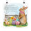 Thumbnail: Shabby Art Print Bunny Rabbit Floral Eggs Daisies Cottage Springtime Decor