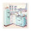 Miniatura: Baby Blue Retro Kitchen Canvas Art Print Shabby Farmhouse Cottage Kitchen Decor