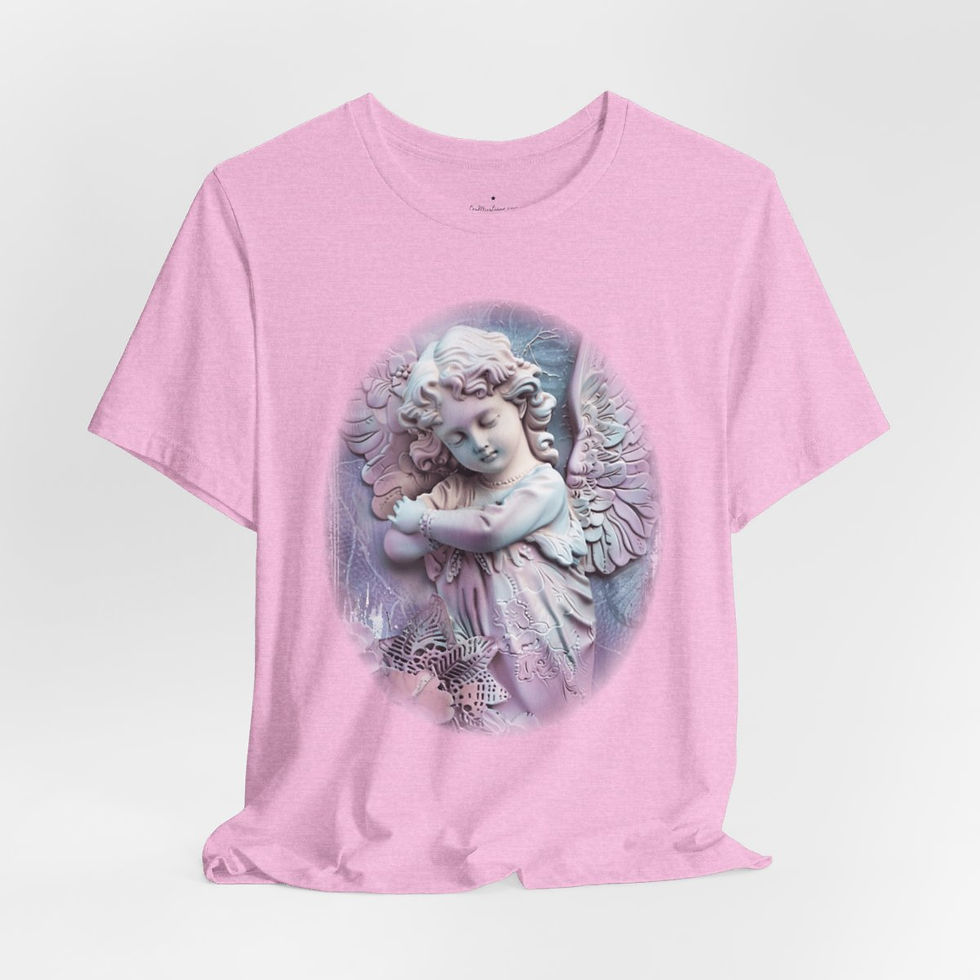 Thumbnail: Pastel Shabby T-Shirt Vintage Cherub Sleeping Angel Apparel Chic Artistic Gifts