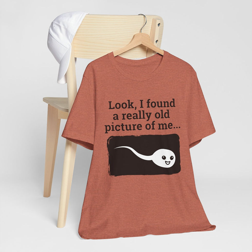 Thumbnail: Sarcastic T-Shirt Sperm Theme Art Tee Artistic Apparel Funny Gifts