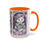 Thumbnail: Artistic Coffee Mug Shabby Victorian Cat in Bonnet 15oz Purple Thoughtful Gift