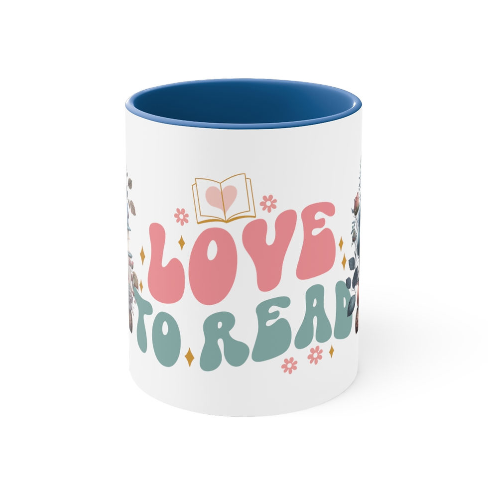 Thumbnail: Shabby Book Lover Coffee Mug Love to Read Reading Theme Thoughtful gifts