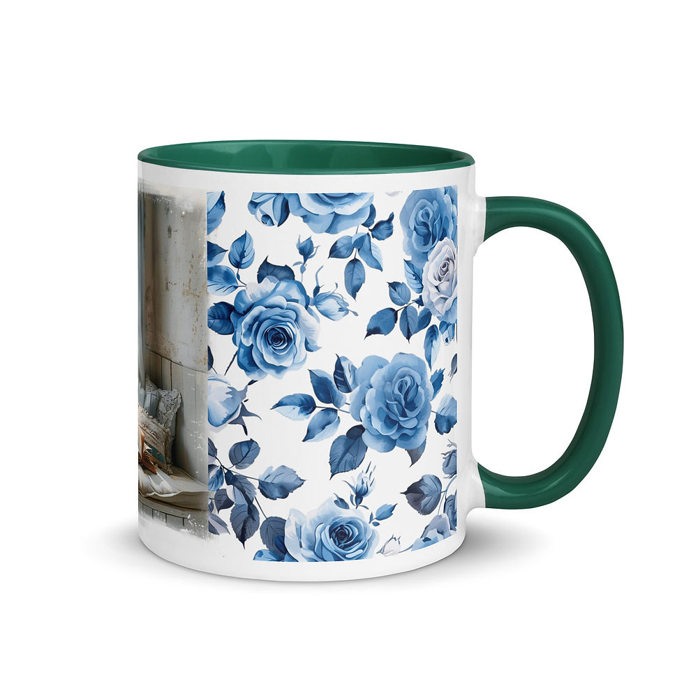 Thumbnail: Book Lover Art Coffee Mug, Reading Themed Art on Gifts