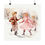 Thumbnail: Snowy Victorian Children Art Print Pink Christmas Farmhouse Winter Decor