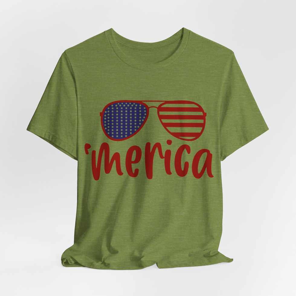 Thumbnail: Patriotic T-Shirts Sunglasses 'merica Tee Summer Gifts