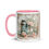 Thumbnail: Shabby Chic Coffee Mug, Jars Cans Flowers Artistic Decor, Art on Gifts 