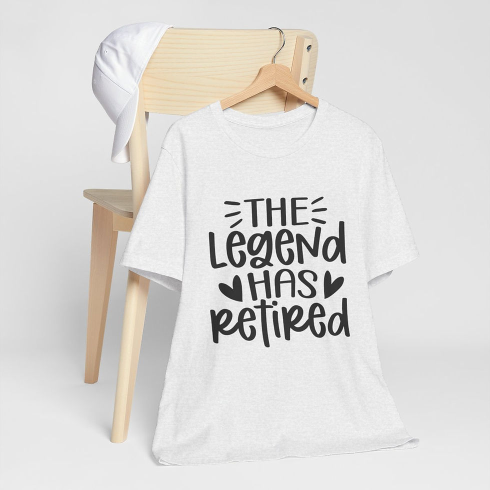 Thumbnail: Retirement T-Shirt The Legend Has Retired Senior Apparel Trendy Artistic Gifts