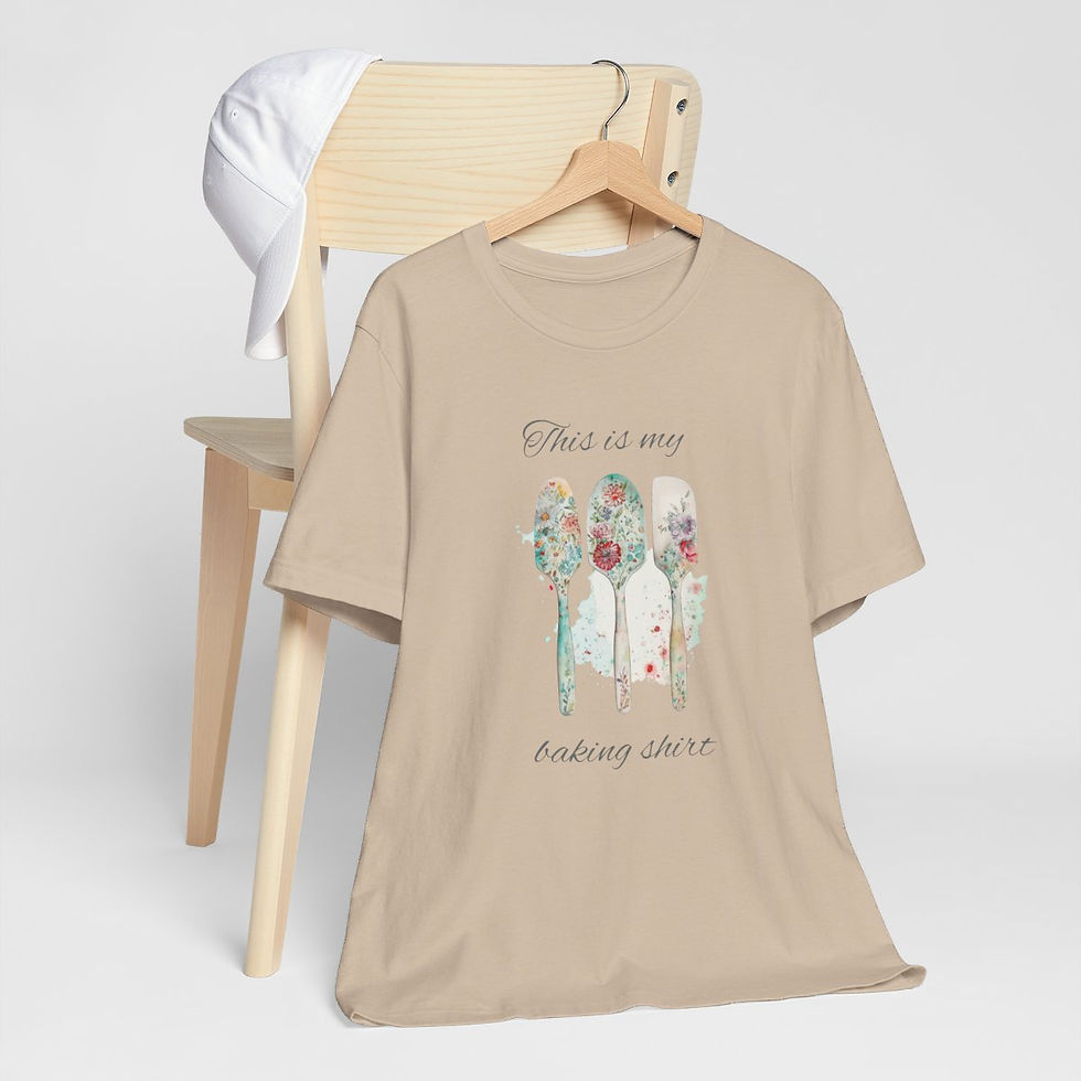 Thumbnail: Artistic T-Shirt This is my Baking Shirt Shabby Retro Baking Theme Tee 