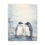 Miniatura: Winter Wonderland Penguins Art Canvas Pastel Canvas Print Home Decor