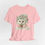 Miniatura: Victorian Cat Art T-Shirt Shabby Mint & Pink Hat Roses Artistic Cat Lover Gift