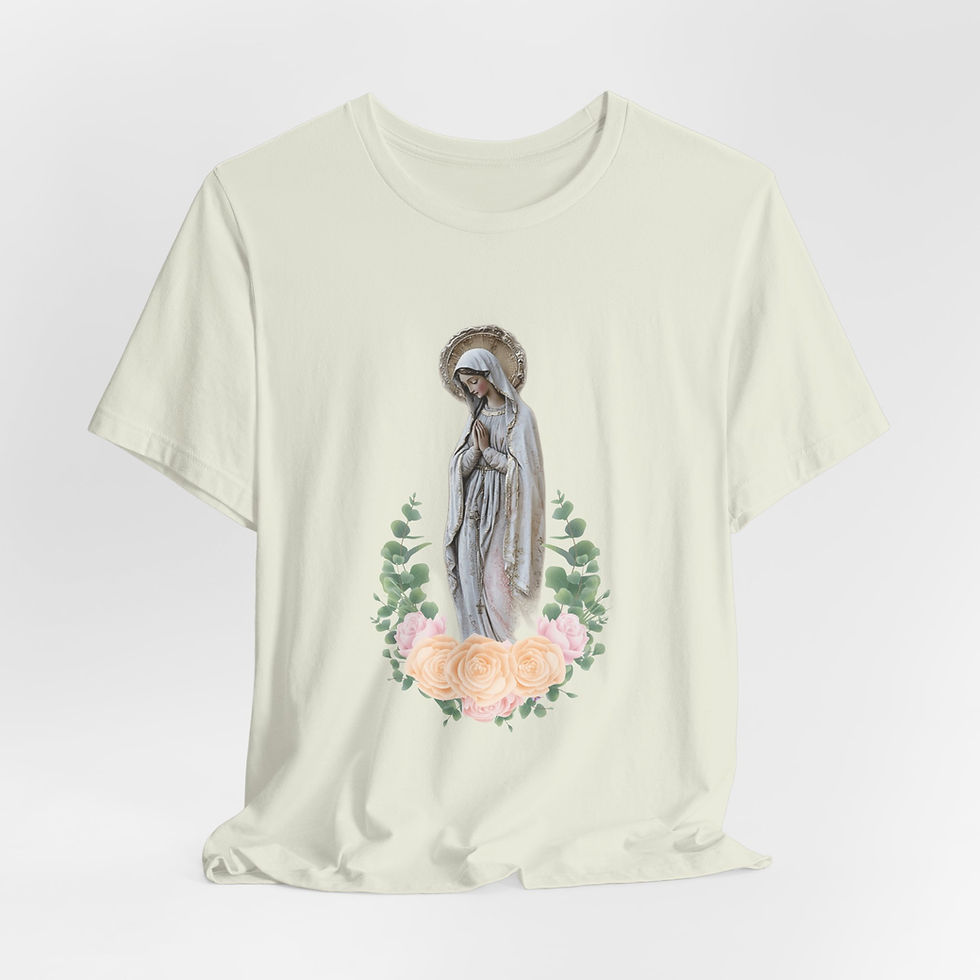 Thumbnail: Artistic T-Shirt Virgin Mary Religious Tee Catholic Faith Gift 