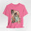 Thumbnail: Halloween T-Shirt Shabby Girl Zombie Skulls Pink Roses Art Tee Trendy Apparel