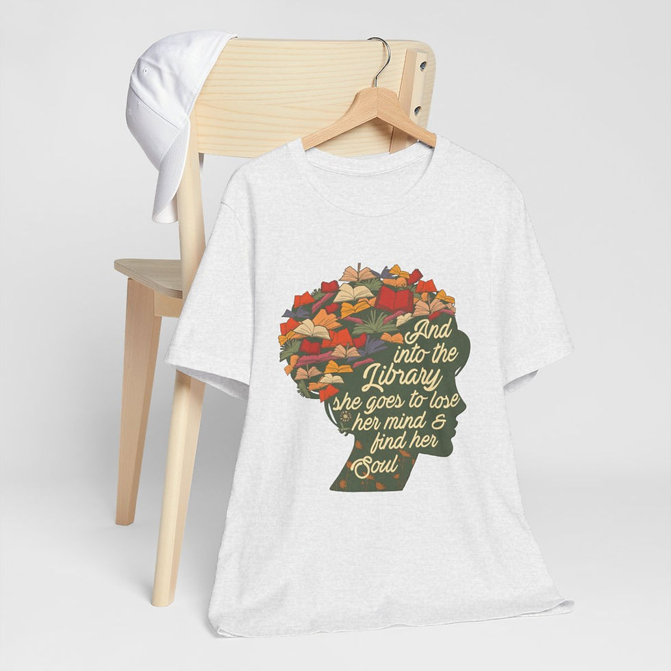 Thumbnail: Spiritual Artistic T-Shirt Inspirational Reading for the Soul Themed Art Tee 