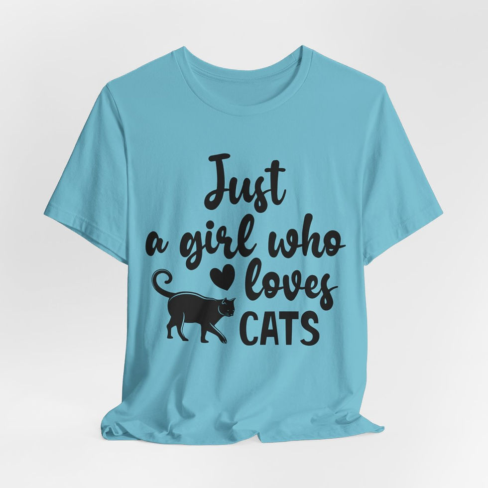 Thumbnail: Sarcastic Cat Lover T-Shirt Just a girl Who Loves Cats Expressive Fun Gifts