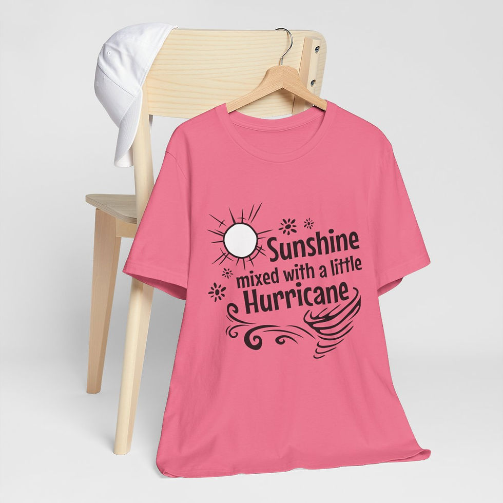 Thumbnail: Sarcastic T-Shirt Sunshine Mixed w/ little Hurricane Expressive Apparel Fun Gift