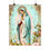 Miniatura: Shabby French Virgin Mary Print Praying Mother Mary Pink Roses Giclee Wall Art