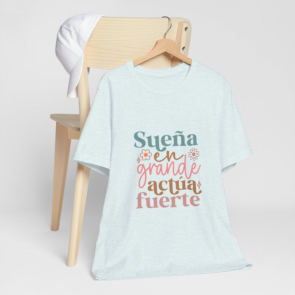 Thumbnail: Motivational Latina T-Shirt Spanish Graphic Art Tee Trendy Apparel Artistic Gift