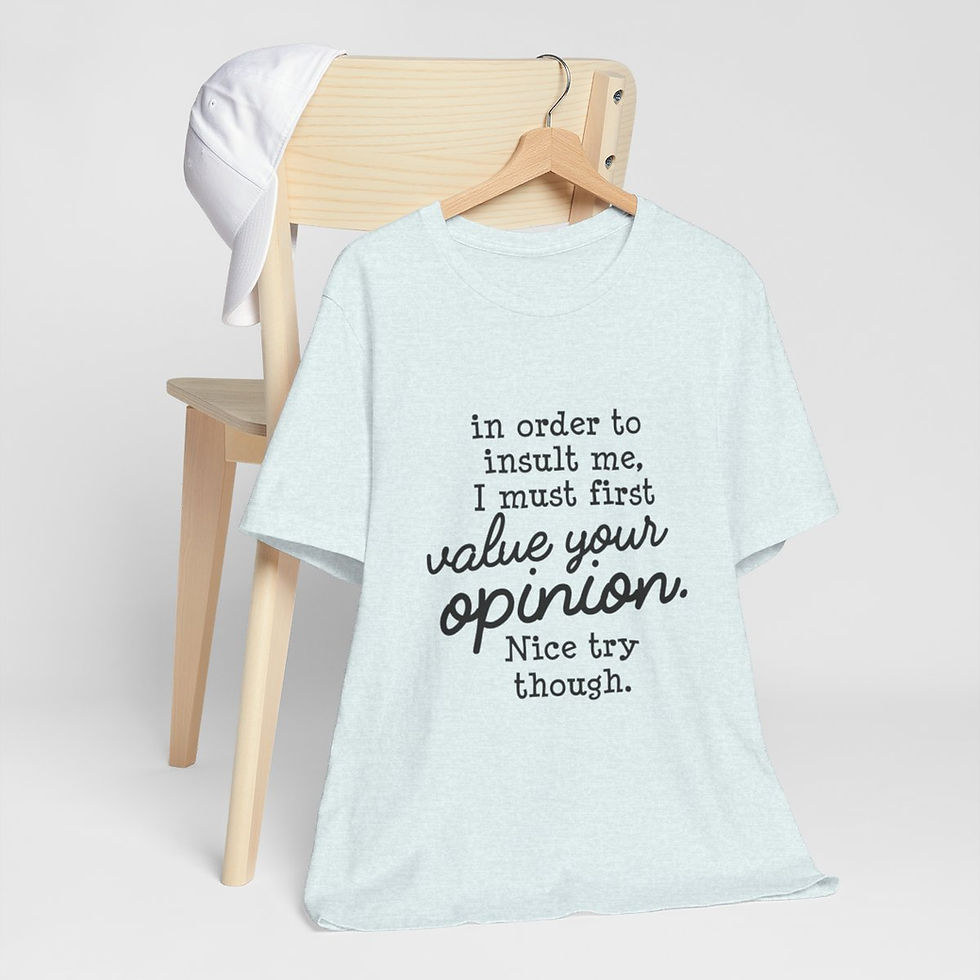 Thumbnail: Sarcastic T-Shirt Insult Theme Expressive Apparel Funny Gifts