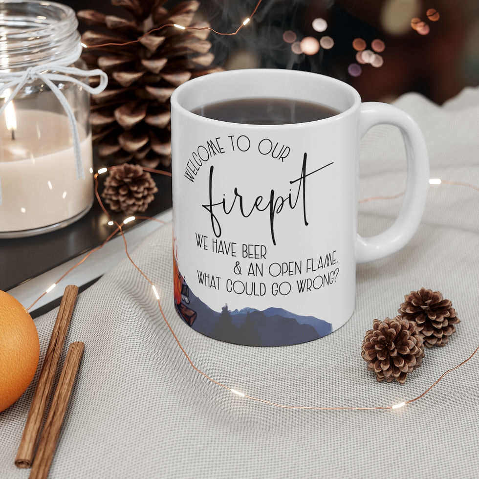 Thumbnail: Artistic Coffee Mug Sarcastic Firepit Beer Mug Humorous Gifts