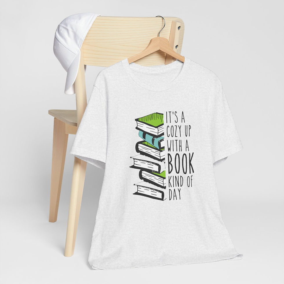 Thumbnail: Reading Lover T-Shirt Cozy Up with a Book Kinda Day Expressive Apparel Fun Gift