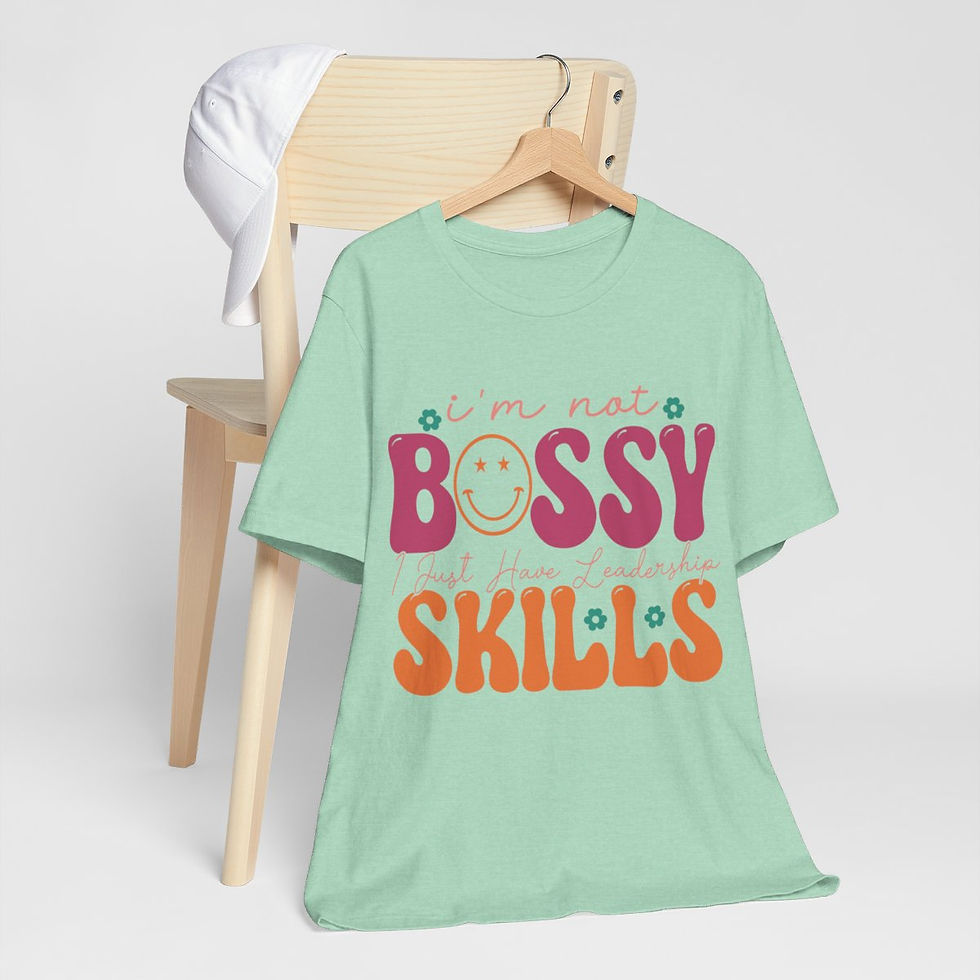 Thumbnail: Sarcastic T-Shirt Bossy Girl Theme Retro Art Tee Fun Expressive Gifts