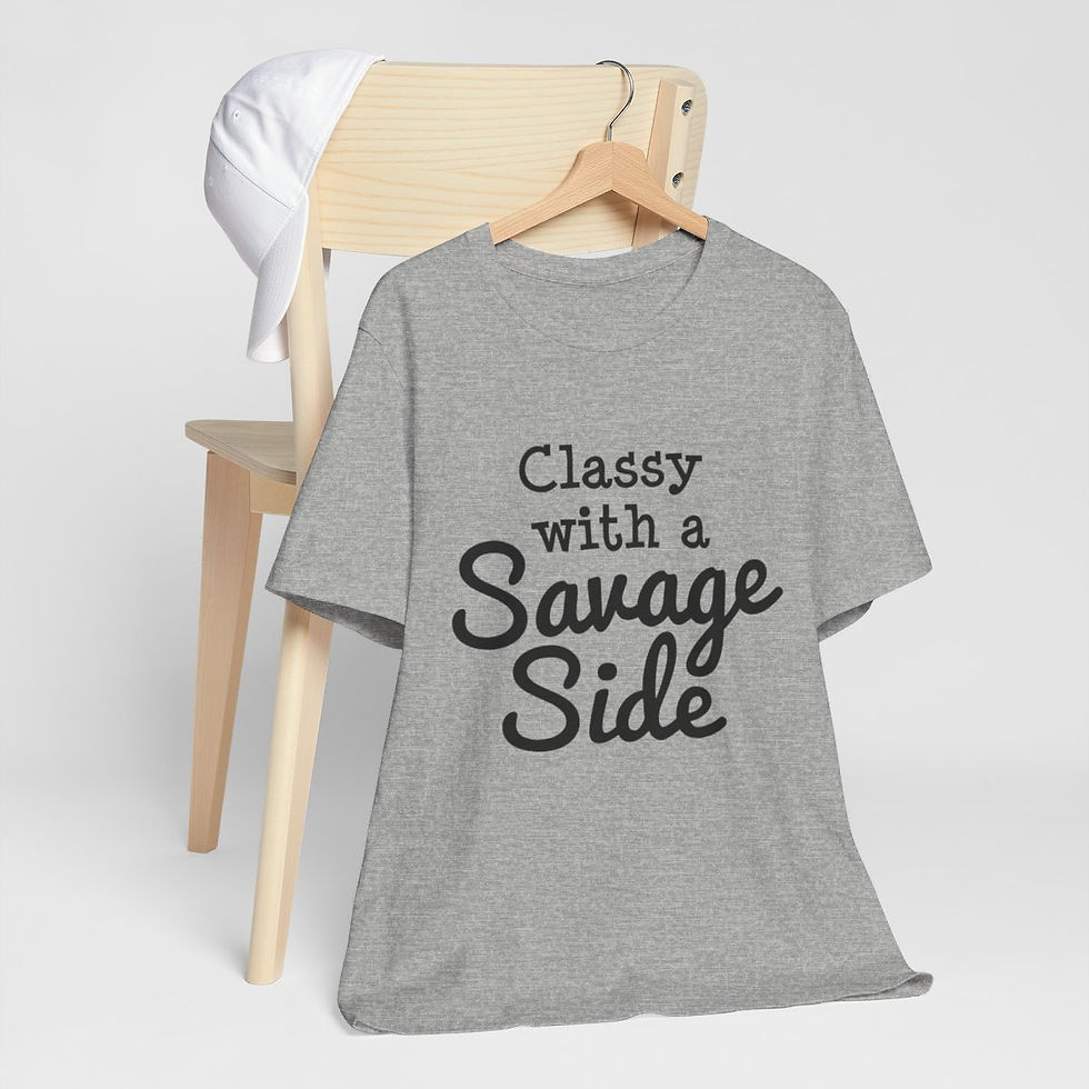Thumbnail: Sarcastic T-Shirt Classy with a Savage Side Expressive Apparel Funny Gifts