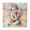 Miniatura: Shabby French Angel Canvas Art Pink & Blue Vintage Distressed Cherub Decor 
