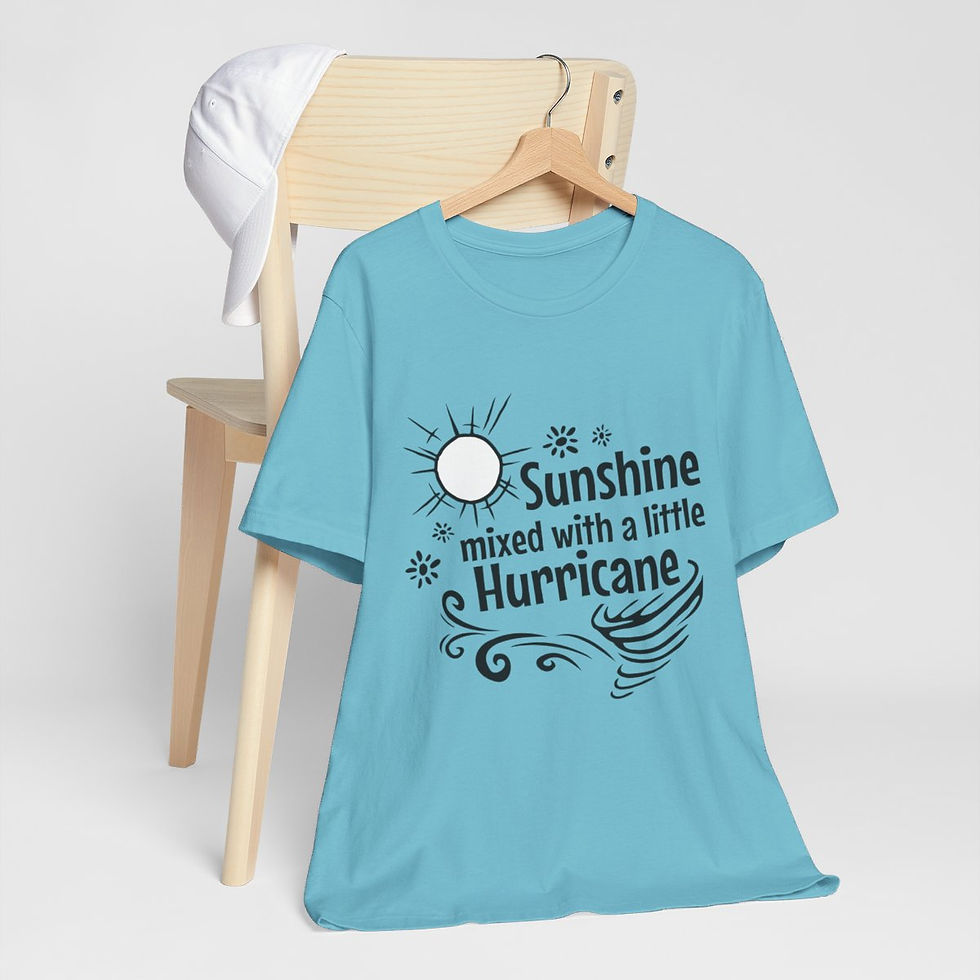 Thumbnail: Sarcastic T-Shirt Sunshine Mixed w/ little Hurricane Expressive Apparel Fun Gift