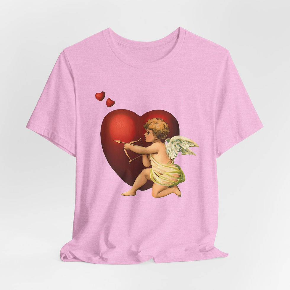 Thumbnail: Cupid T-Shirt Vintage Cherub Art Shabby Romantic Tee Artistic Wearable gift
