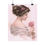 Thumbnail: Watercolor Art Print Edwardian Woman Pink Rose Shabby French Victorian Decor