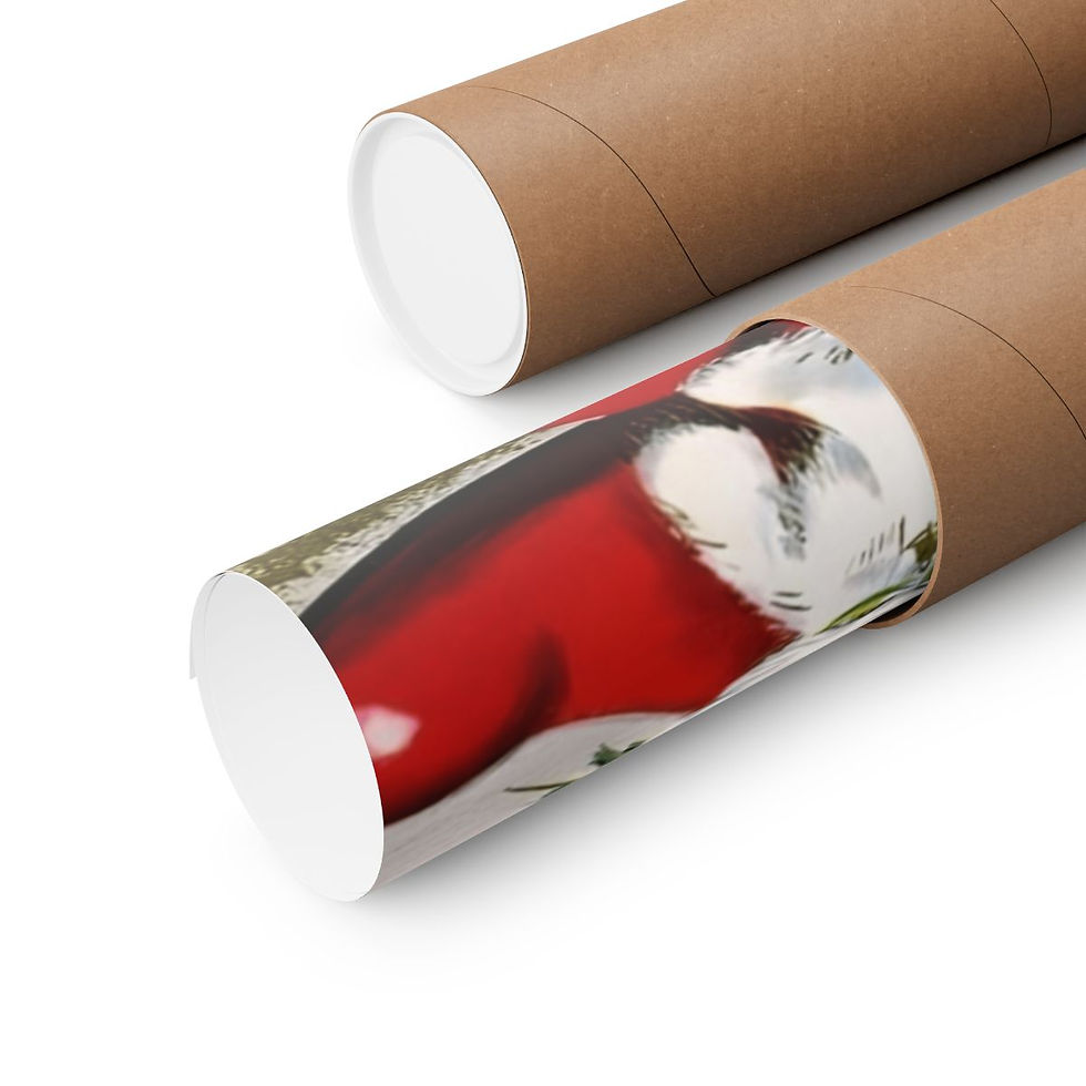 Thumbnail: Vintage Kitten Christmas Art Print Retro Cat Meowy Christmas Holiday Wall Decor 