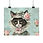 Thumbnail: Shabby Cat Art Print Giclee Victorian Kitty in Hat Pink Roses Cat Lover Gift