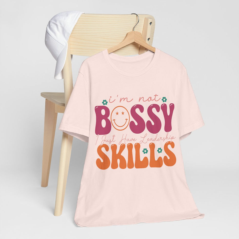 Thumbnail: Sarcastic T-Shirt Bossy Girl Theme Retro Art Tee Fun Expressive Gifts