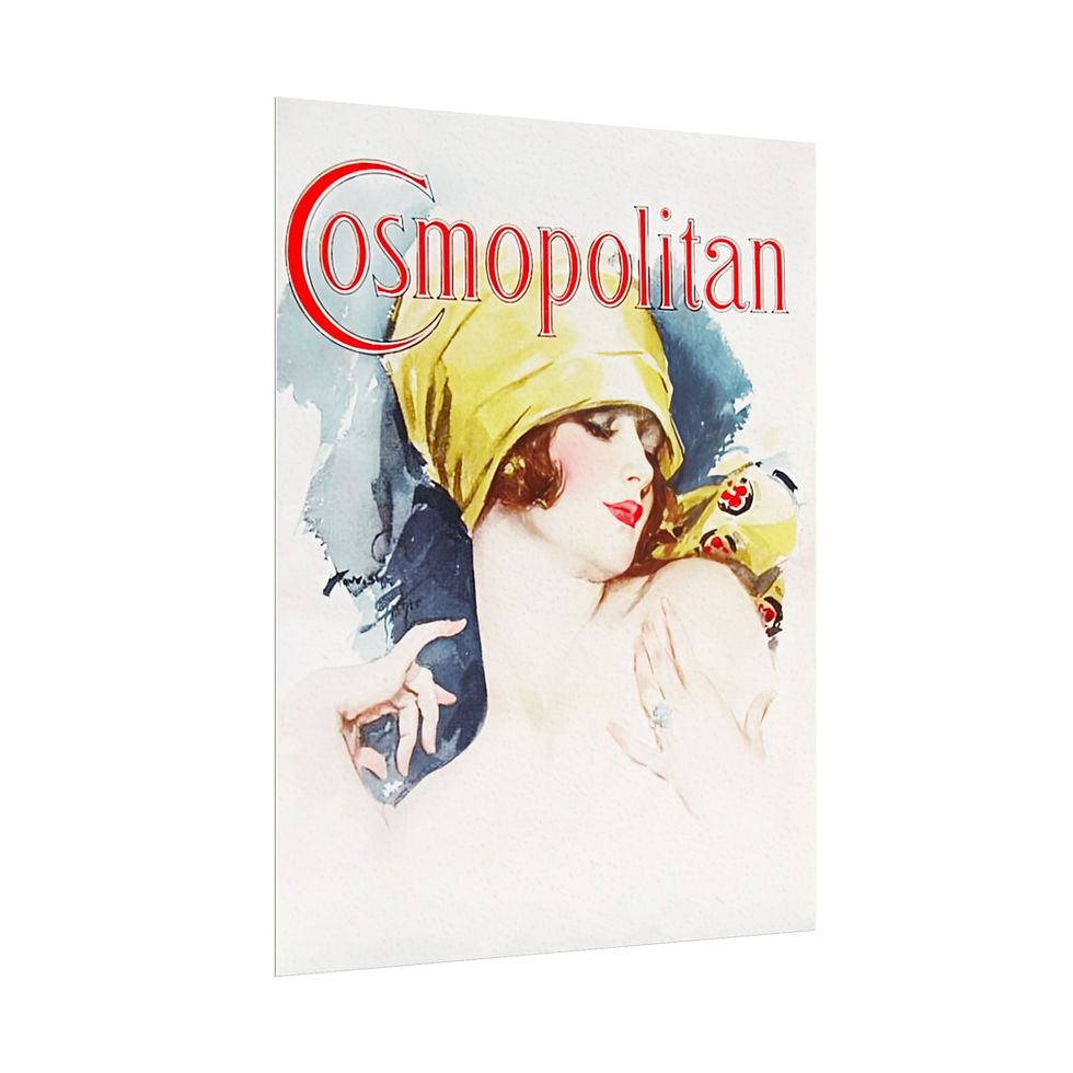 Thumbnail: Harrison Fisher Cosmopolitan Cover Art Print Vintage Art Deco Flapper Woman 