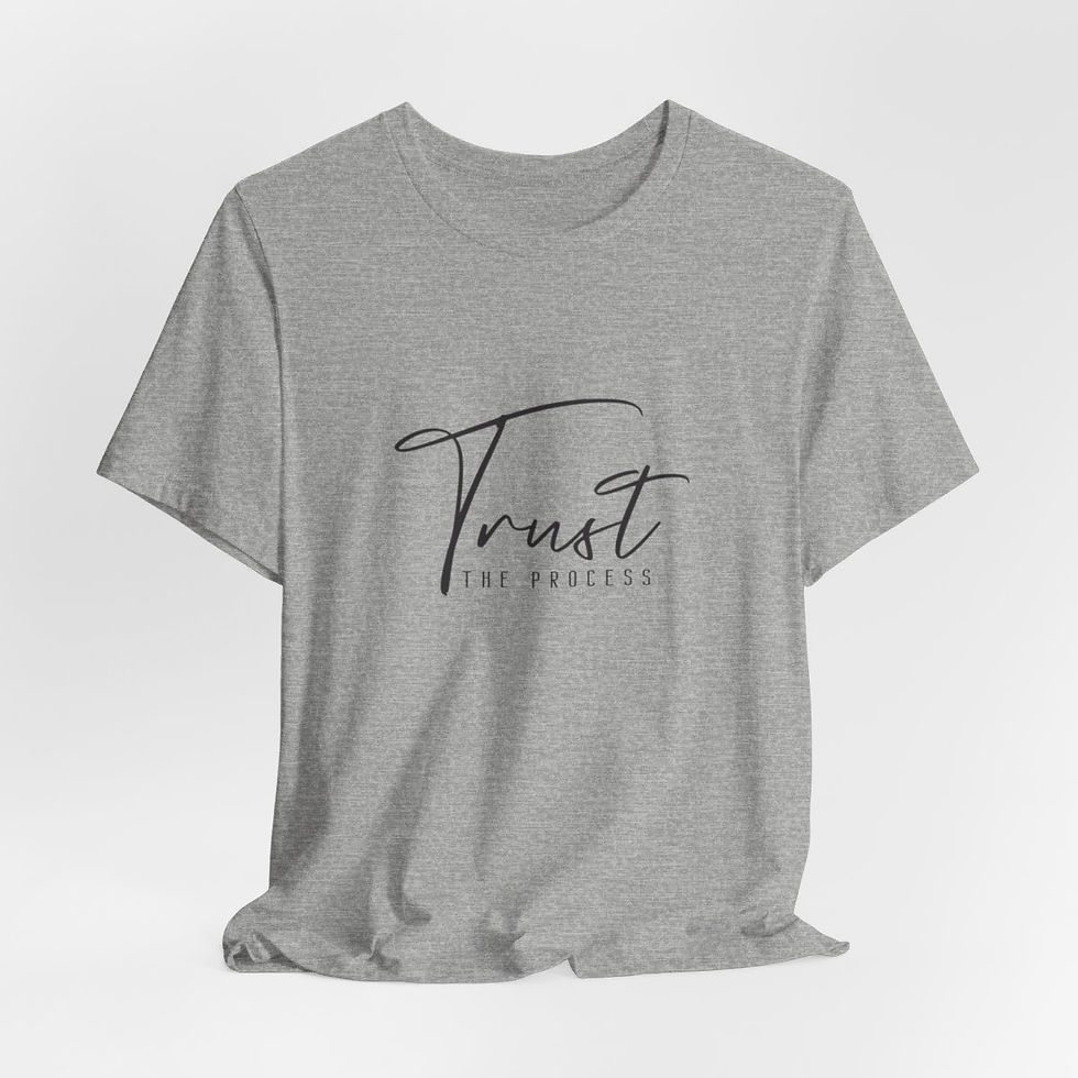 Thumbnail: Sarcastic Shopping T-Shirt Trust the Process Expressive Apparel Thoughtful Gifts