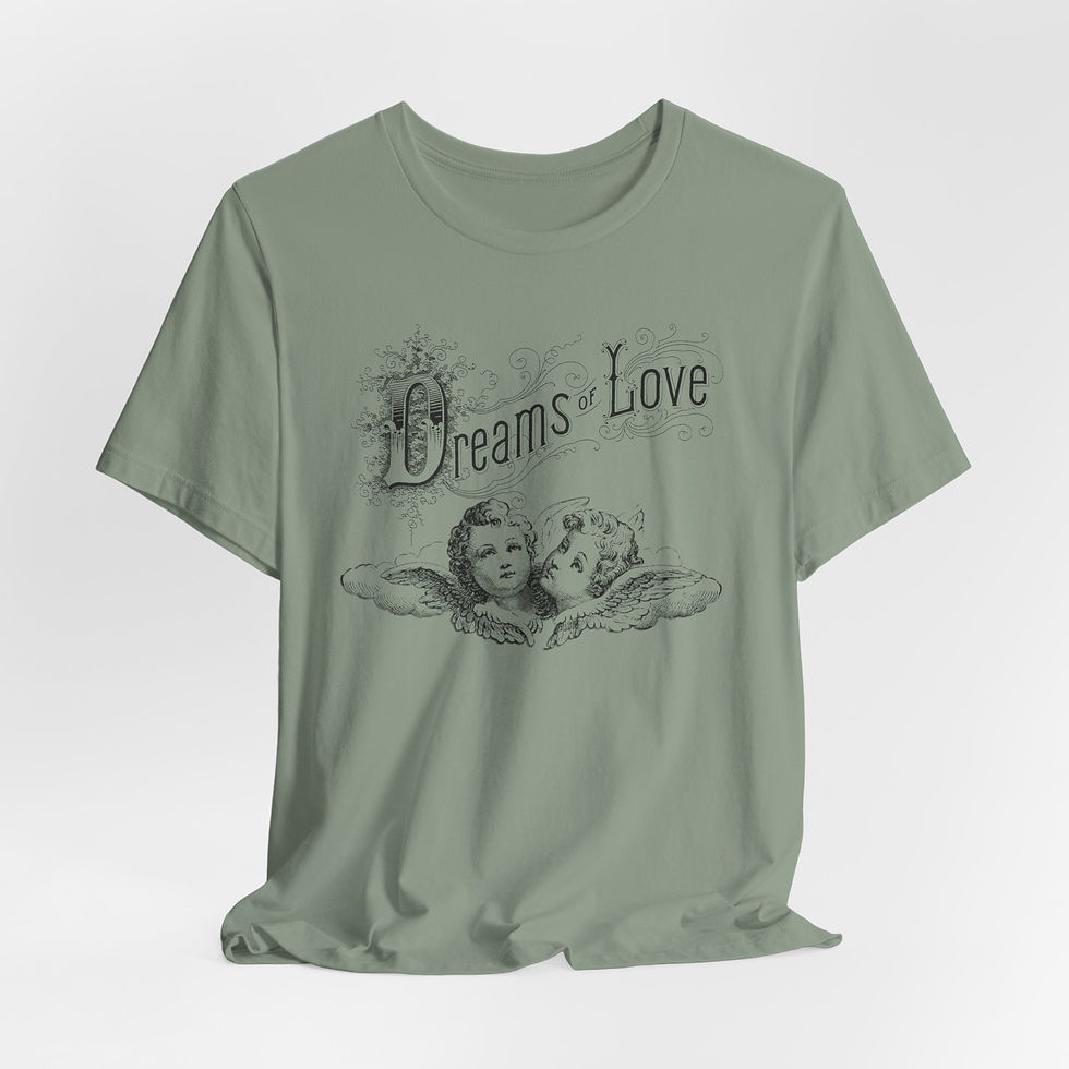 Thumbnail: Antique French Cherub T-Shirt Angel Dreams of Love Artistic Gift Romantic Tee