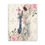 Miniatura: Shabby French Cottage Art Canvas Beautiful Woman Canvas Print Pink roses