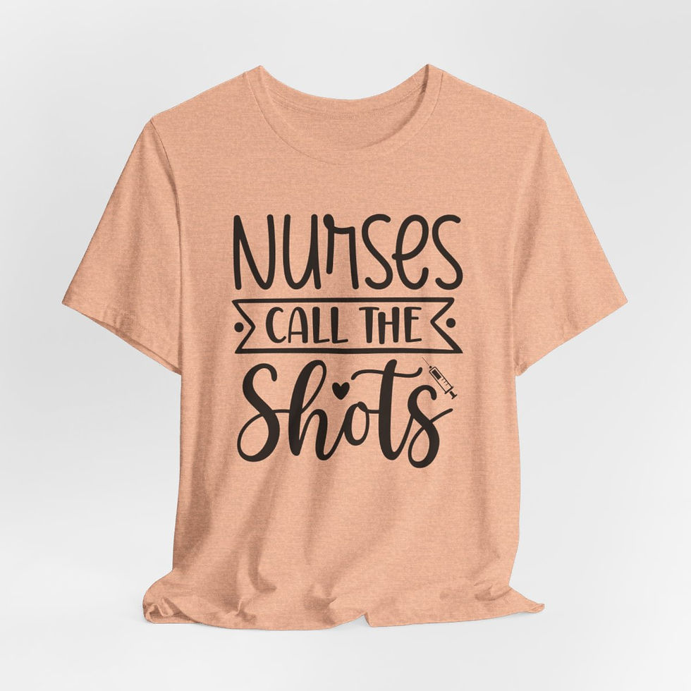 Thumbnail: Nurse T-Shirt Nurses Call the Shots Art Tee Nursing Gifts & Apparel