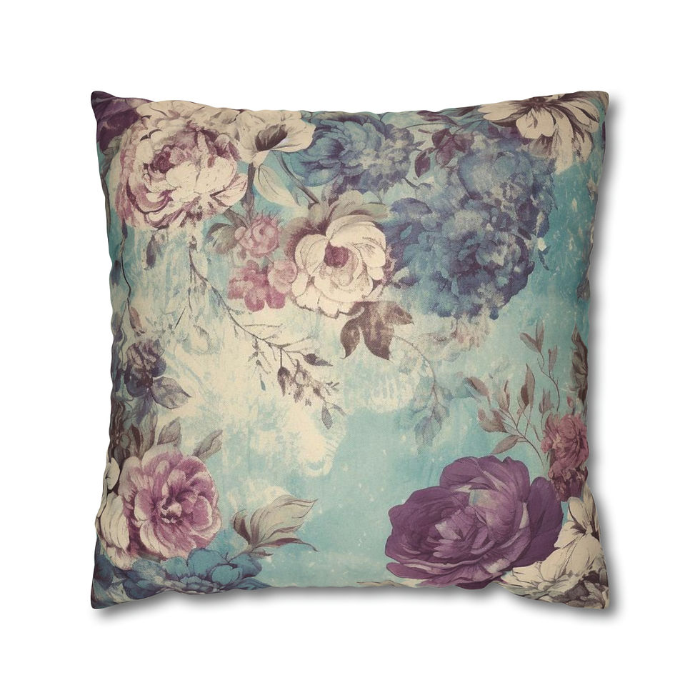 Thumbnail: French Country Throw Pillow cover Shabby Chic Vintage Floral Home Decor 