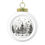 Miniatura: Black & White Christmas Ornament Snowy Trees Art Ornament Trendy Decor