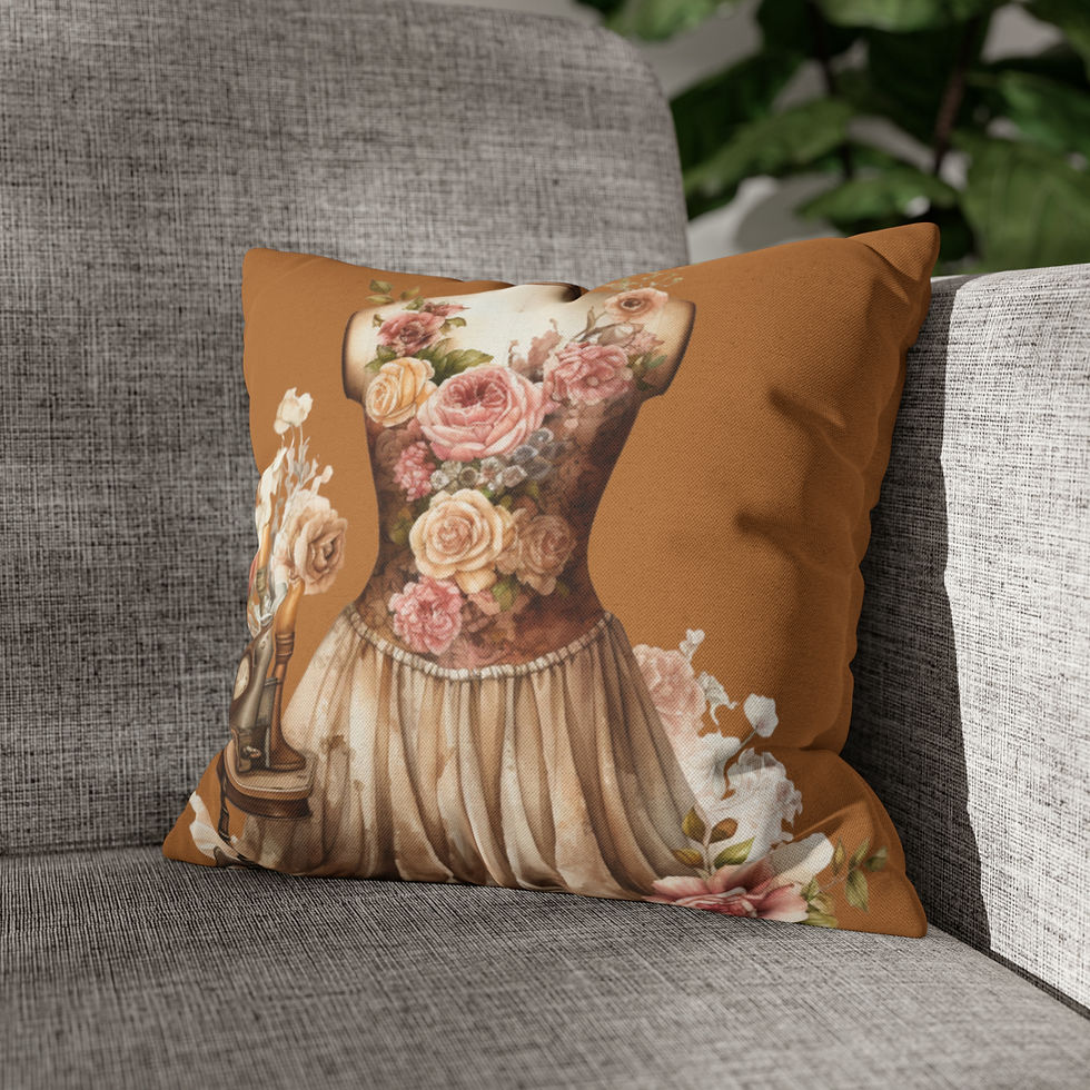 Thumbnail: Artistic Throw Pillow cover Shabby French Victorian Pink Roses Nostalgic decor