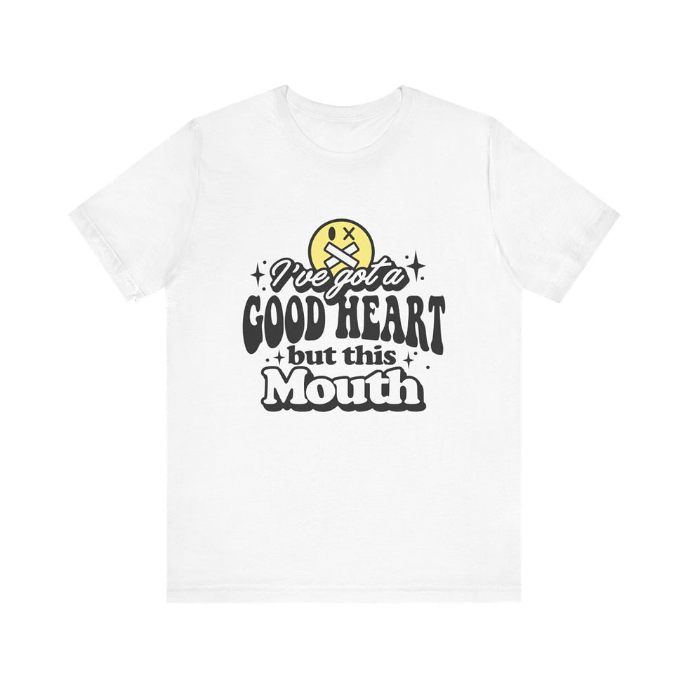 Thumbnail: Sarcastic T-Shirt Got a Good Heart But This Mouth Graphic Art Tee Unisex Gift