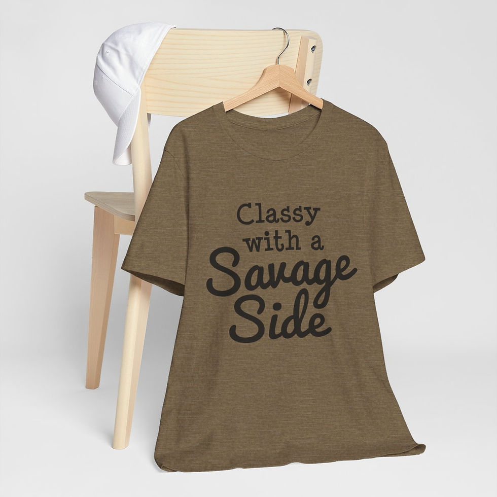 Thumbnail: Sarcastic T-Shirt Classy with a Savage Side Expressive Apparel Funny Gifts