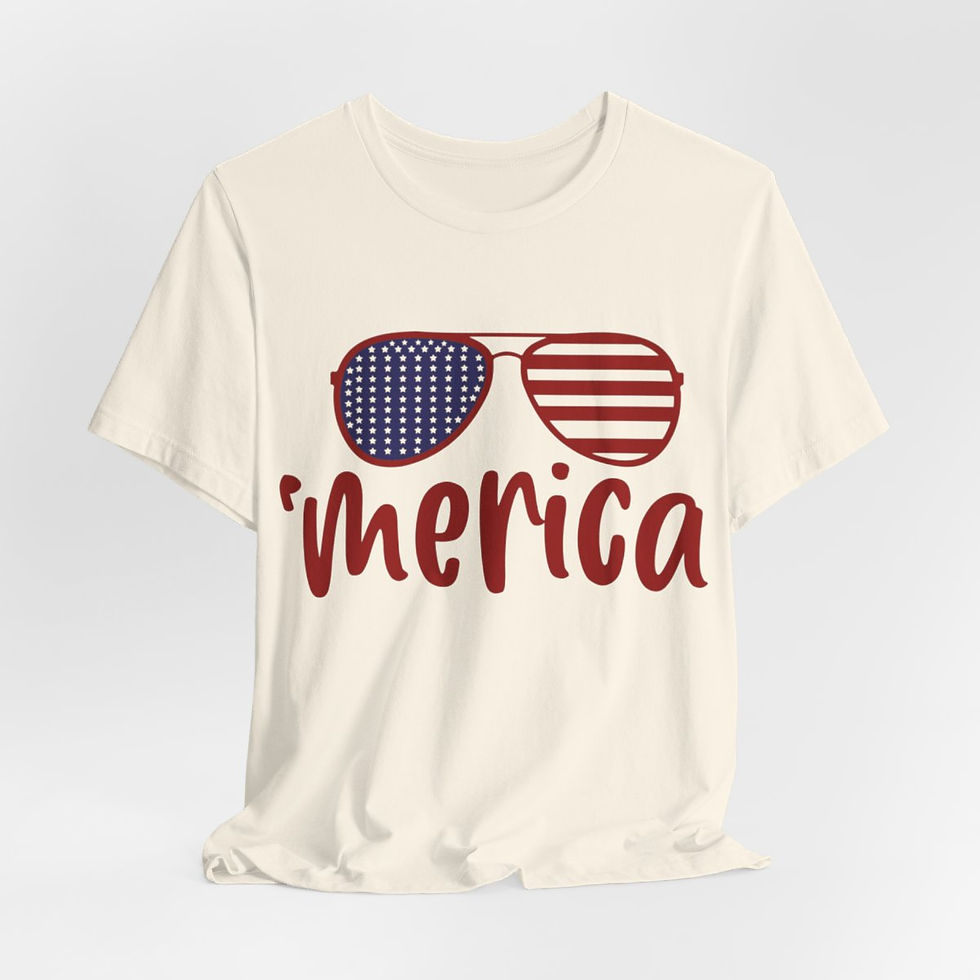 Thumbnail: Patriotic T-Shirts Sunglasses 'merica Tee Summer Gifts